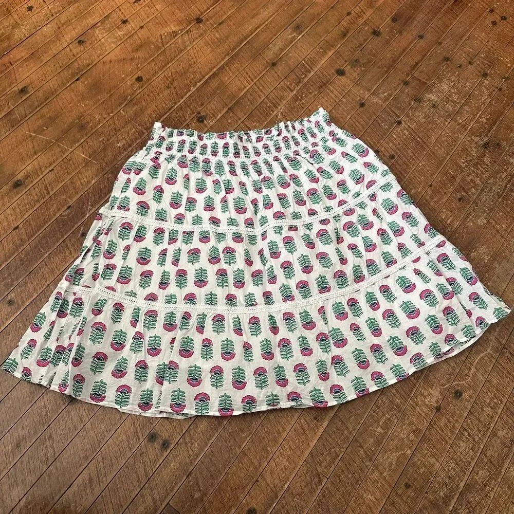 J Crew factory floral whimsical boho Scandinavian fairycore skirt